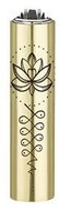 Flamagas S. A. Clipper MetalC. Gold Tattoo, golden flower - Lighter