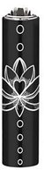 Flamagas S. A. Clipper MetalC. Gold Tattoo, black flower - Lighter