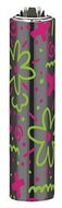 Flamagas S. A. Clipper MetalC. Miscellaneous, black flower - Lighter