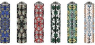 Flamagas S. A. Clipper MetalC. Kaleido Leaves, collection of 6 pieces - Lighter