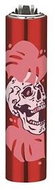 Flamagas S. A. Clipper MetalC. Nature Skulls, red skull - Lighter