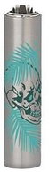 Flamagas S. A. Clipper MetalC. Nature Skulls, green skull - Lighter