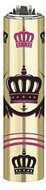Flamagas S. A. Clipper MetalC. The Crown, gold crown pattern 2 - Lighter