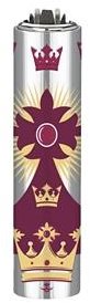 Flamagas S. A. Clipper MetalC. The Crown, Silver Crown - Lighter - Main image
