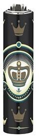 Flamagas S. A. Clipper MetalC. The Crown, black crown pattern 2 - Lighter - Main image