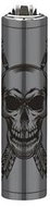 Flamagas S. A. Clipper MetalC. Western Skulls, black skull pattern 2 - Lighter