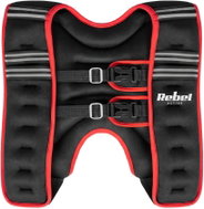 Rebel RBA-2528-10 Neoprenová zátěžová vesta 10 kg, černo-červená - Weighted Vest