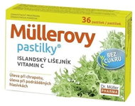 Müllerovy pastilky s islandským lišejníkem bez cukru 36 ks - Zdravotnický prostředek