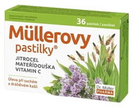 Müllerovy pastilky s jitrocelem a mateřídouškou 36 ks - Zdravotnický prostředek
