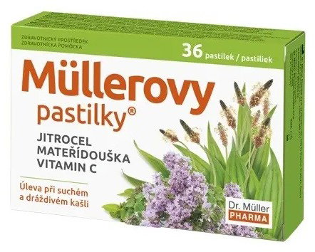 Müller's lozenges with plantain and motherwort 36 pcs - Medical Device - Main image