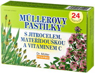 Müllerovy pastilky s jitrocelem a mateřídouškou 24 ks - Zdravotnický prostředek