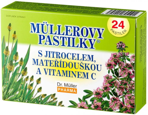 Müller's lozenges with plantain and motherwort 24 pcs - Medical Device - Main image