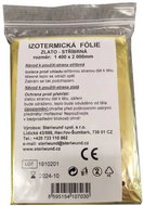 Izotermická folie zlato-stříbrná 140 × 200 cm - Medical Device