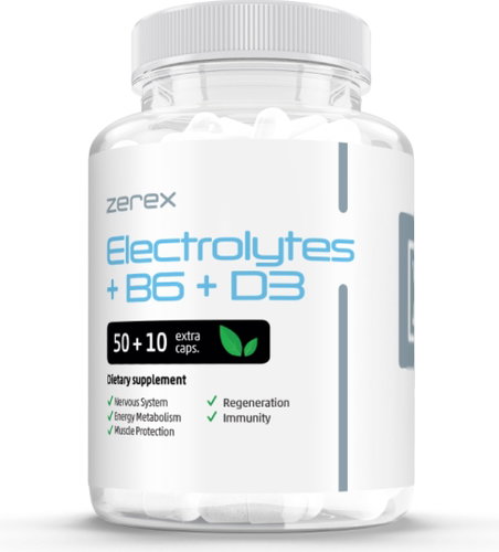 Zerex Electrolytes + B6 +D3 60 kapslí - Dietary Supplement - Main image