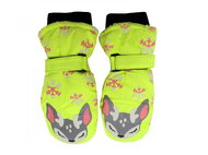 Holidaysport Children's winter mittens C16-6 Srnečka yellow 3-6 years - Winter Gloves
