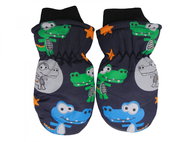 Holidaysport Children's winter mittens C15-2 Crocodile dark blue 2-4 years - Winter Gloves