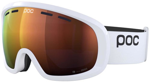 POC Fovea Mid - white/orange - Ski Goggles - Main image