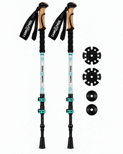 Zoomster Campfree Hiker Premium, white - Trekking Poles - Main image