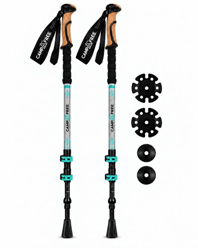 Zoomster Campfree Hiker Premium, grey - Trekking Poles - Main image