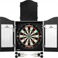 Mission Home Darts Centre - Cabinet with target and darts - Plain Black - Dartboard
