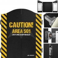 Mission Cabinet Deluxe - Area 501 - Caution - Dartboard Cabinet