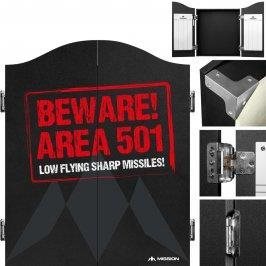Mission Cabinet Deluxe - Area 501 - Beware - Dartboard Cabinet - Main image