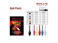 Bull's Large Threaded Spikes - 1/4 Ball point - 1000 pcs - Dart Tips