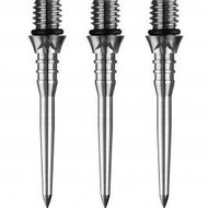 Mission Metal tips - Titan Pro - Grooved - Silver - 26 mm - Dart Tips