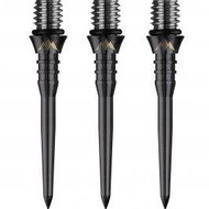 Mission Metal tips - Titan Pro - Grooved - Black - 26 mm - Dart Tips