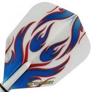 Target - darts Squadrons VISION 100 Standard Blue Red Flame 34117670a - Dart Flights