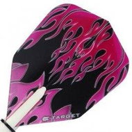 Target - darts Squadrons VISION 100 No6 Pink Black Flames 34117700 - Dart Flights