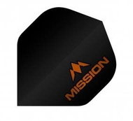Mission Letky Logo - Black/Orange F2508 - Dart Flights