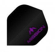 Mission Letky Logo - Black/Purple F2507 - Dart Flights