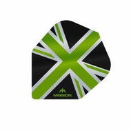 Mission Squadrons Alliance Union Jack No6 - Black / Green F3099 - Dart Flights