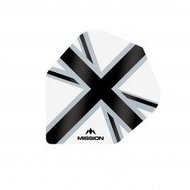 Mission Squadrons Alliance-X Union Jack No6 - White / Black F3125 - Dart Flights