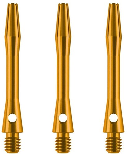 Designa Handles Anodised Aluminium - short - gold - Dart Shafts - Main image