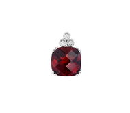 Diamond Spot Zlatý přívěsek s diamanty a granátem 540051GRT Au585/1000 1.15g - Přívěsek