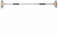 Apriori Wall bar, corner, fixed anchorage, straight steel - Pull-up Bar 