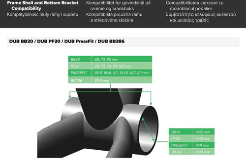 DUB PressFit Bottom Bracket Road