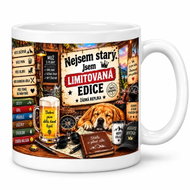 Srdcem Darované Vtipný hrnek pro muže – Nejsem starý, jsem limitovaná edice – 300 ml - Mug