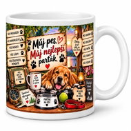 Srdcem Darované Hrnek pro pejskaře – Můj pes, můj nejlepší parťák – 300 ml - Mug