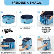Surtep Dog pool - foldable, 80 × 20 cm, blue - Dog Pool