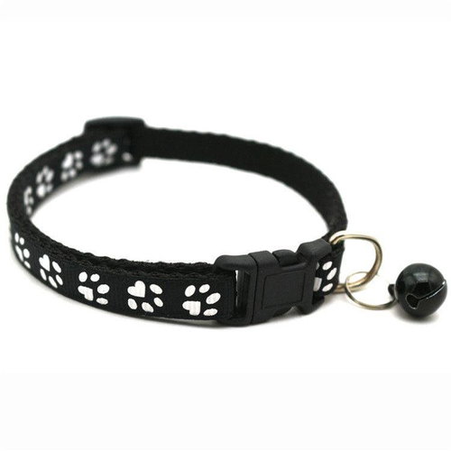 Surtep Dog collar Paw 1x19-32cm colour Black - Dog Collar - Main image