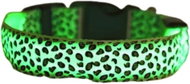 Surtep LED Collar for dog Leopard /Green size. L - Dog Collar