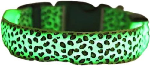 Surtep LED Collar for dog Leopard /Green size. L - Dog Collar - Main image