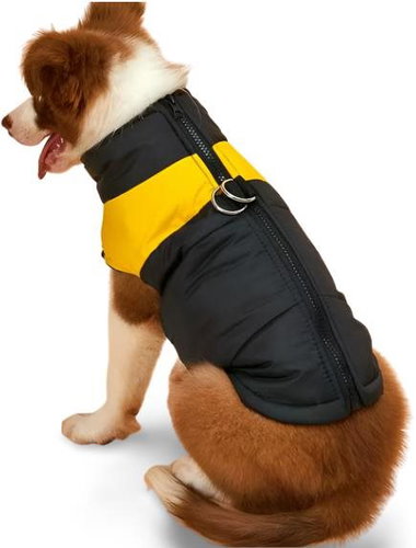 Surtep Winter Vest Black and Yellow size. M - Dog Clothes - Main image