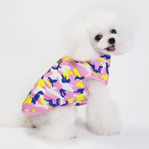 Surtep Coat for dog - Pink camouflage size. L - Dog Clothes - Main image