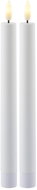Sirius Sille Tall LED candle set, 2pcs, 25 cm, white - LED Candle
