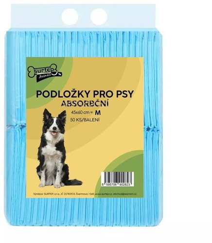 Surtep Absorbent Puppy Pads M/50pcs, 45 × 60 cm - Absorbent Pad - Main image