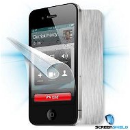 ScreenShield pro iPhone 4S na displej telefonu + Carbon skin stříbrný - Ochranná fólie